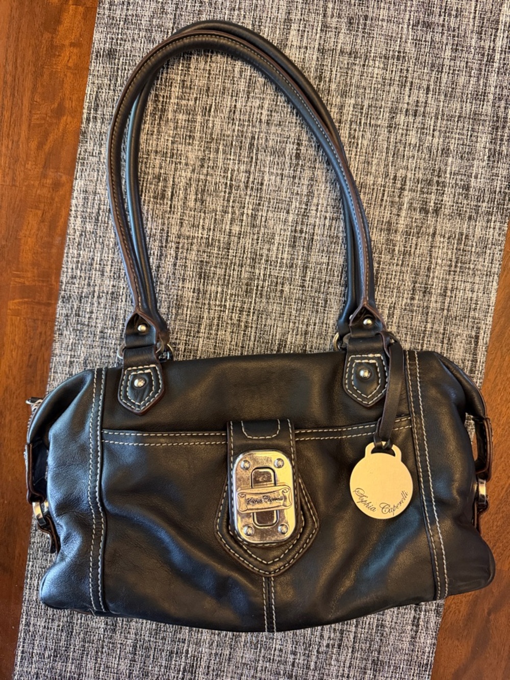 Sophia Caperelli  Women’s Leather Shoulder Bag Y2K